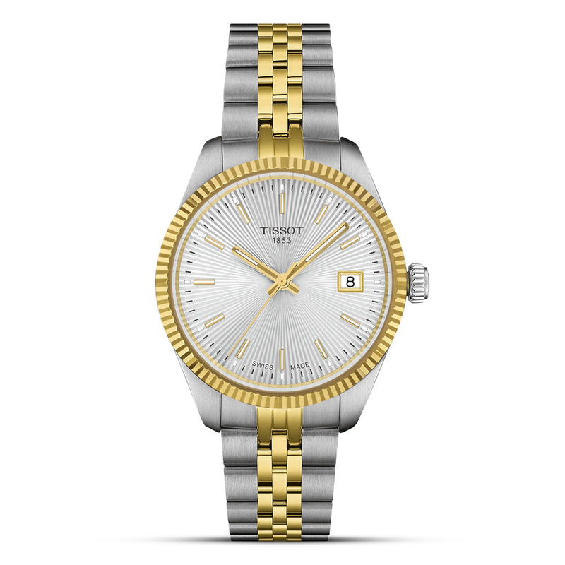 Tissot Ballade Two Tone Silver Dial Ladies Watch | T156.210.22.031.00