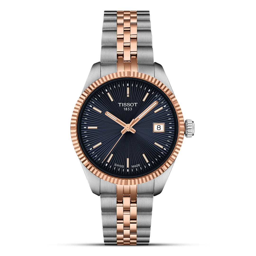 Tissot Ballade Dark Blue Dial Watch For Couple | T156.410.22.041.00 & T156.210.22.041.00