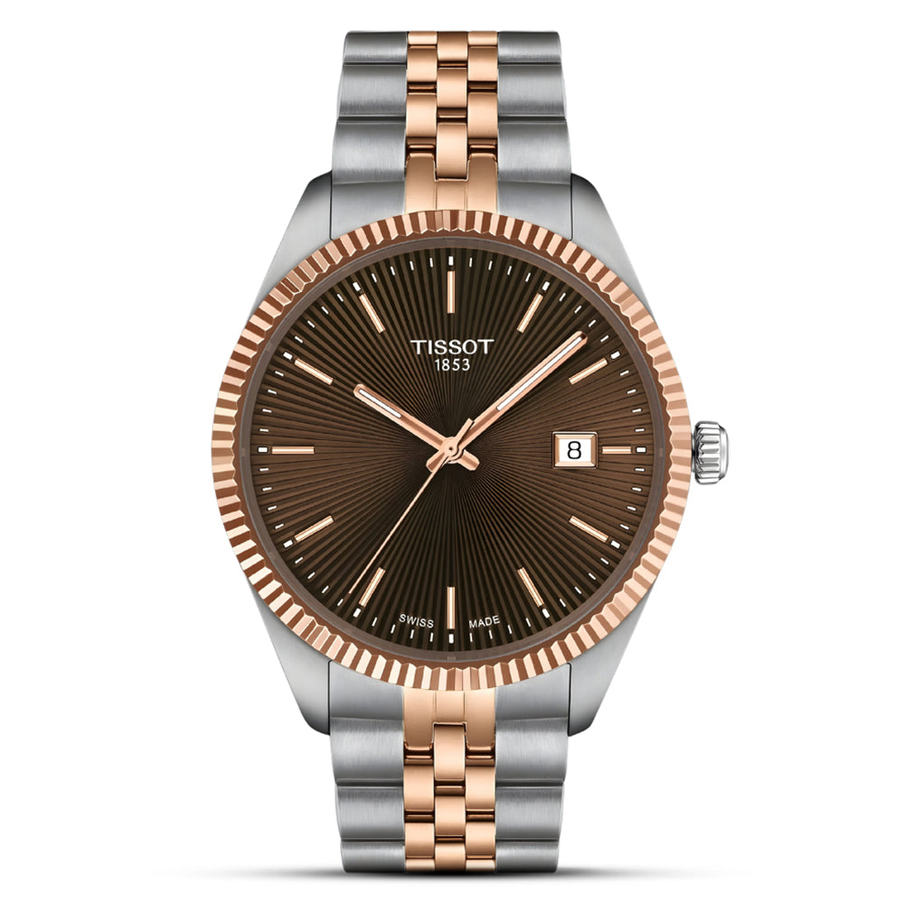 Tissot Ballade Two Tone Brown Dial Men's Watch | T156.410.22.291.01