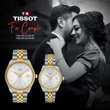 Tissot Ballade Silver Dial Watch For Couple | T156.410.22.031.00 & T156.210.22.031.00