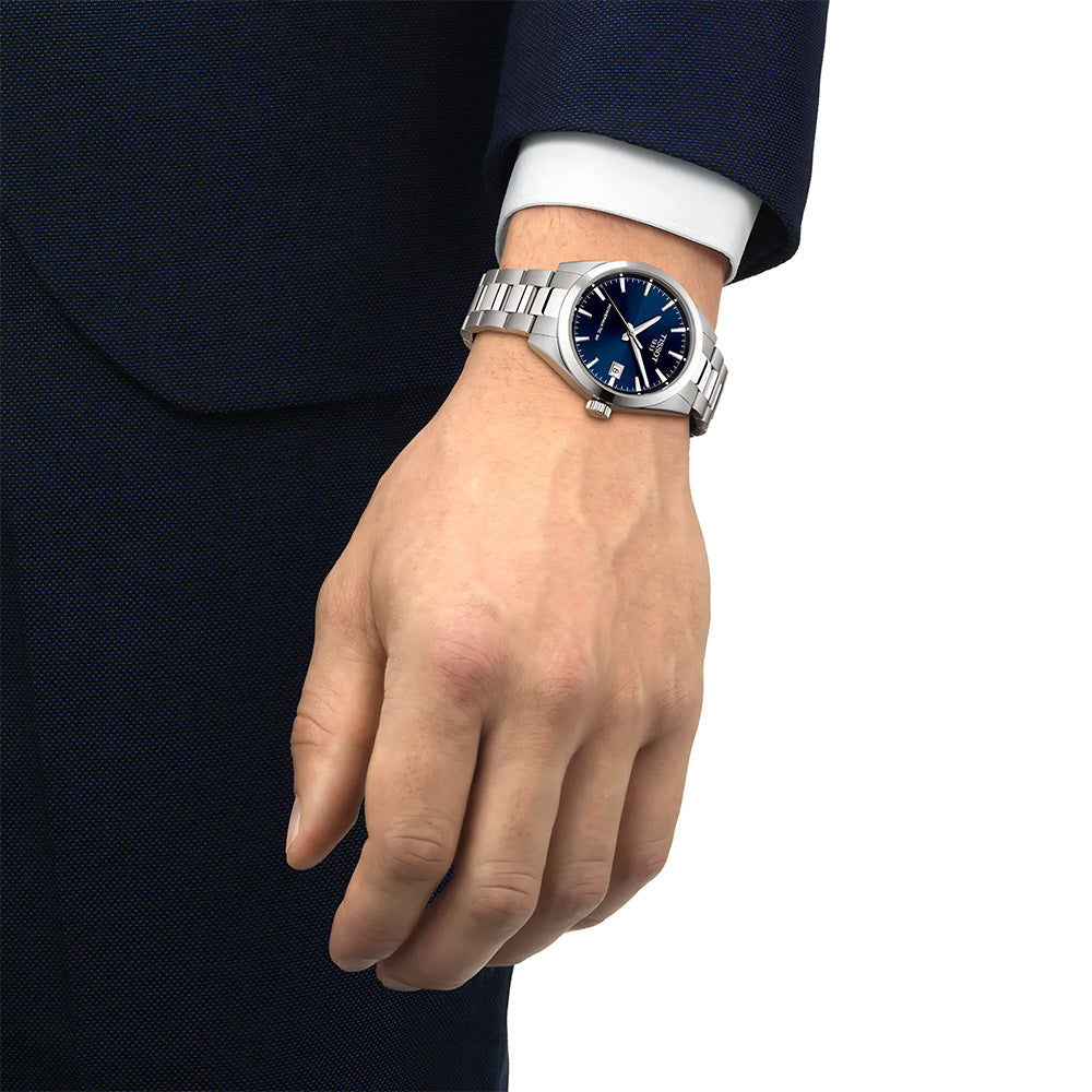 TISSOT GENTLEMEN 38MM POWERMATRIC BLUE DIAL WATCH | T165.807.11.041.00