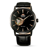 Orient "Contemporary" Mechanical Black Leather Strap Men's Watch | TAG02001B0