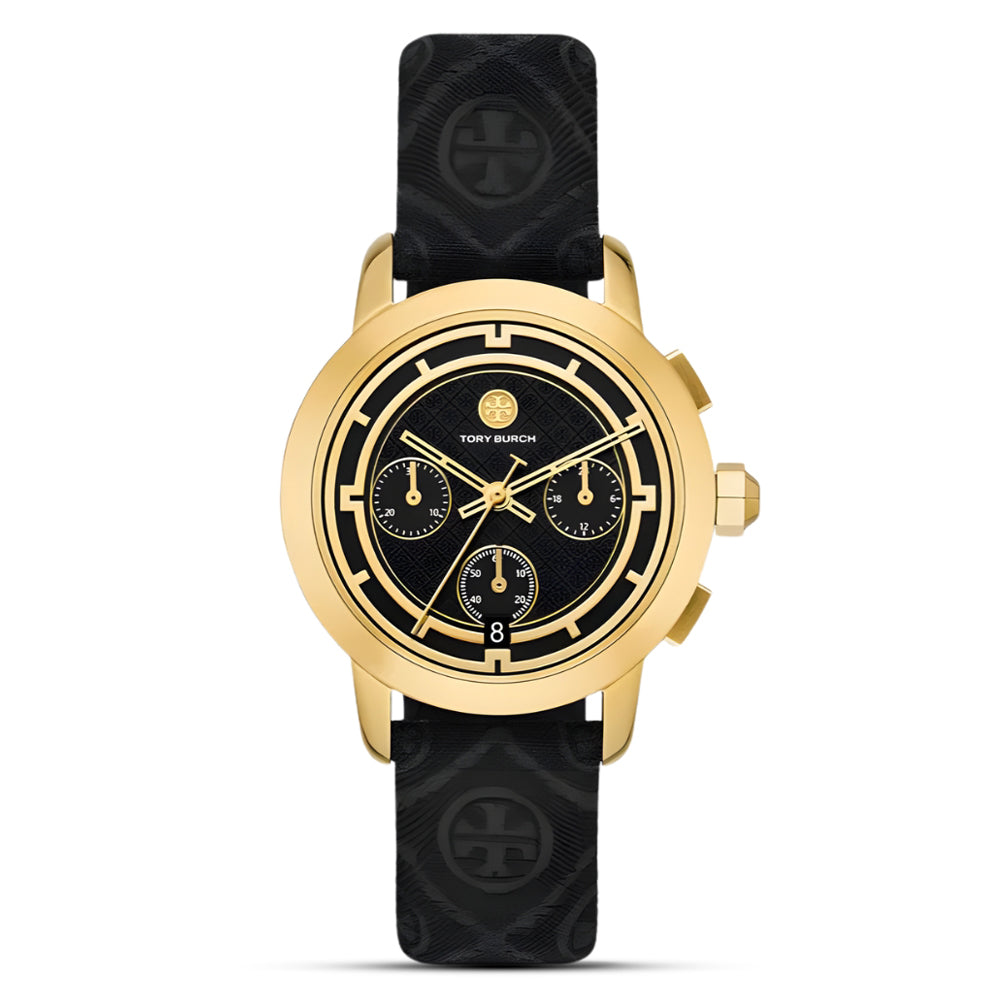 Tory Burch Chronograph Black Dial Ladies Watch TBW1055
