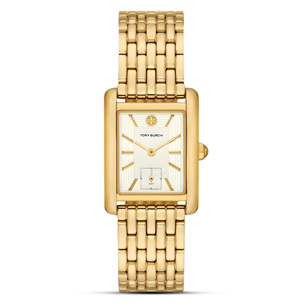 Tory Burch Eleanor Gold Tone White Dial Ladies Watch TBW1060