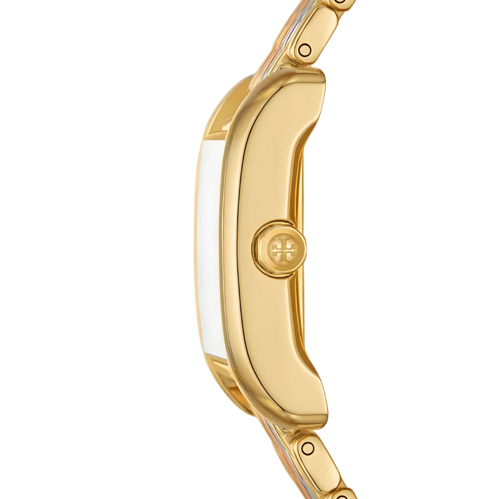 Tory Burch Eleanor Tri-Tone White Dial Ladies Watch TBW1078