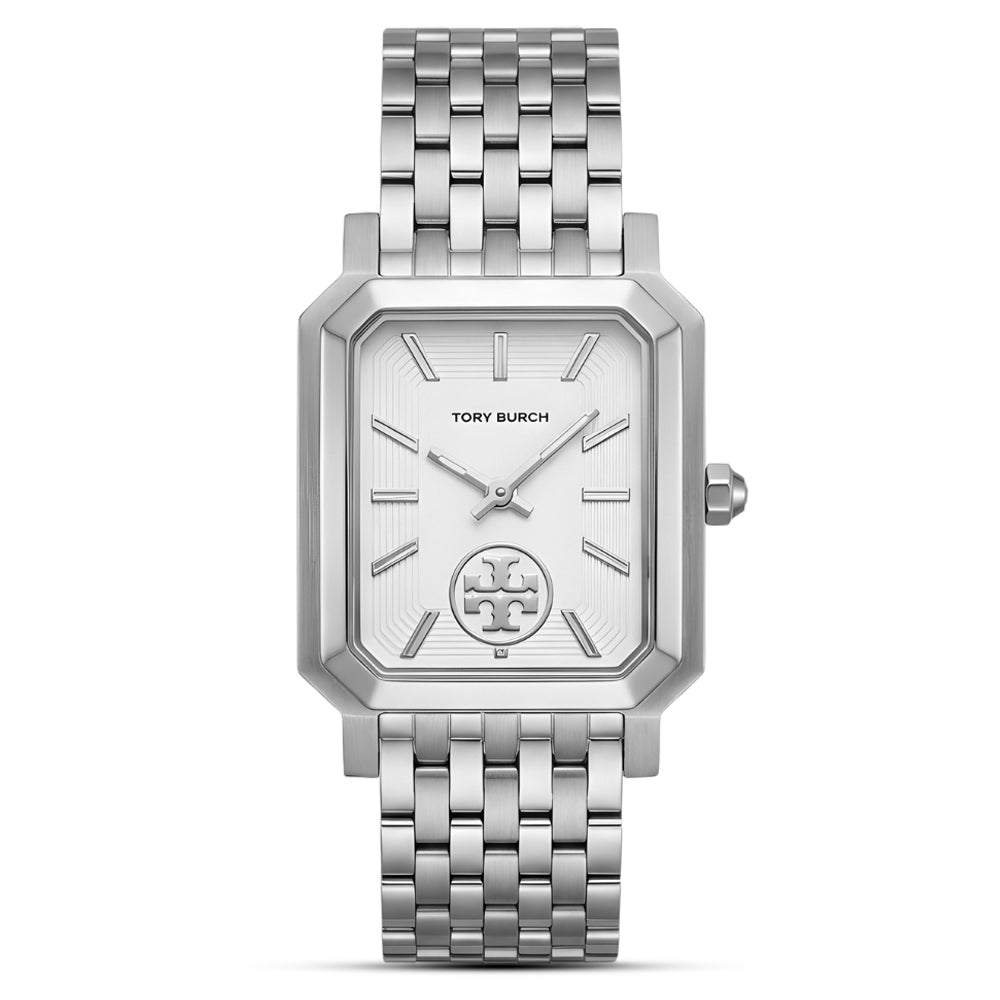 Tory Burch Robinson Silver Tone White Dial Ladies Watch TBW1510