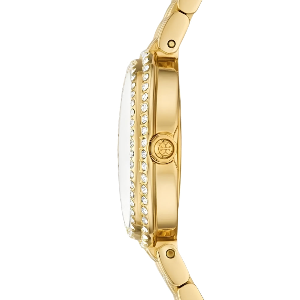 Tory Burch Gold Tone Oval Dial Ladies Watch TBW6034 