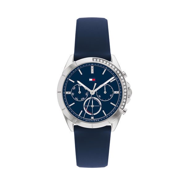 TOMMY HILFIGER NAVY SILICONE STRAP WOMEN'S WATCH | TH1782389