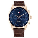 Tommy Hilfiger Sawyer Brown Leather Strap Men's Watch| TH1710423