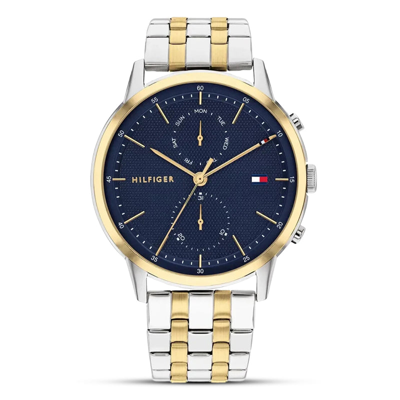 Tommy Hilfiger Two-Tone Blue Dial Multifunction Watch TH1710432