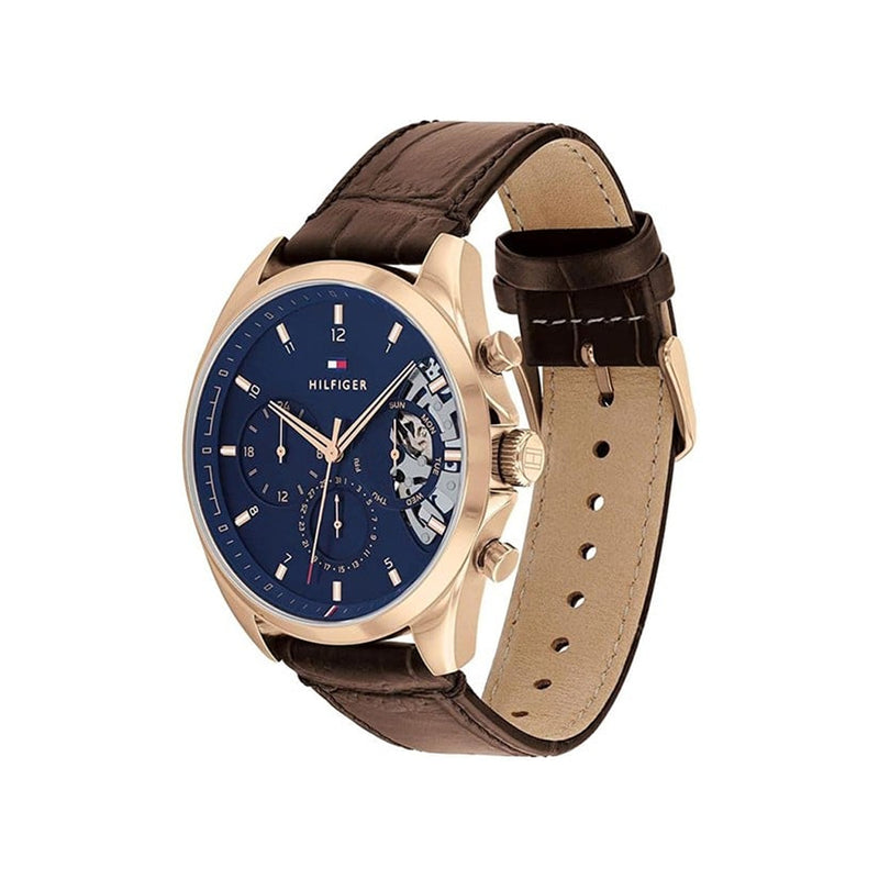 Tommy Hilfiger Baker Skeleton Navy Blue Dial Men's Watch | TH1710453