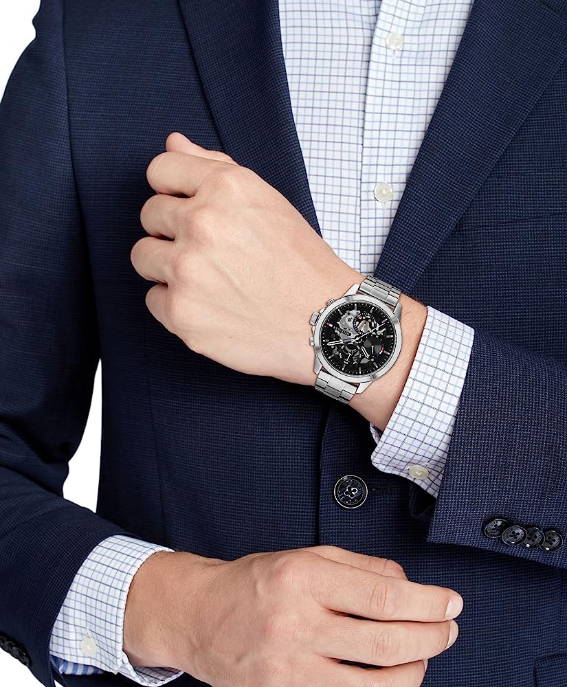 Tommy Hilfiger Silver Analogue Black Dial Men's Watch TH1710477