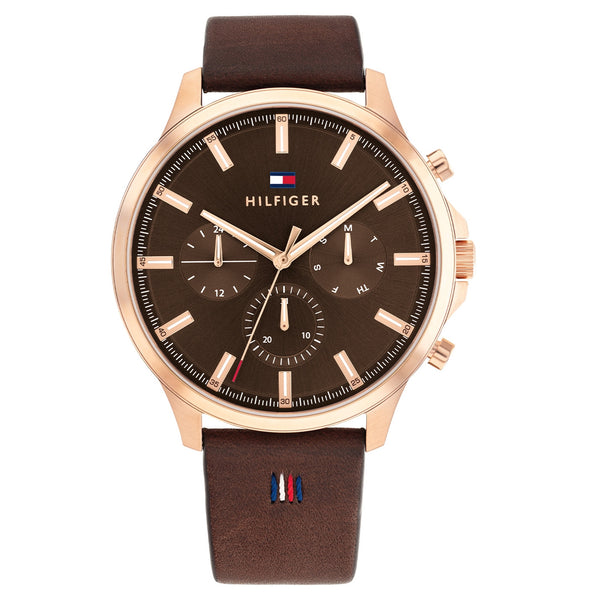 Tommy Hilfiger Ryder Brown Dial Leather Men's Watch| TH1710497