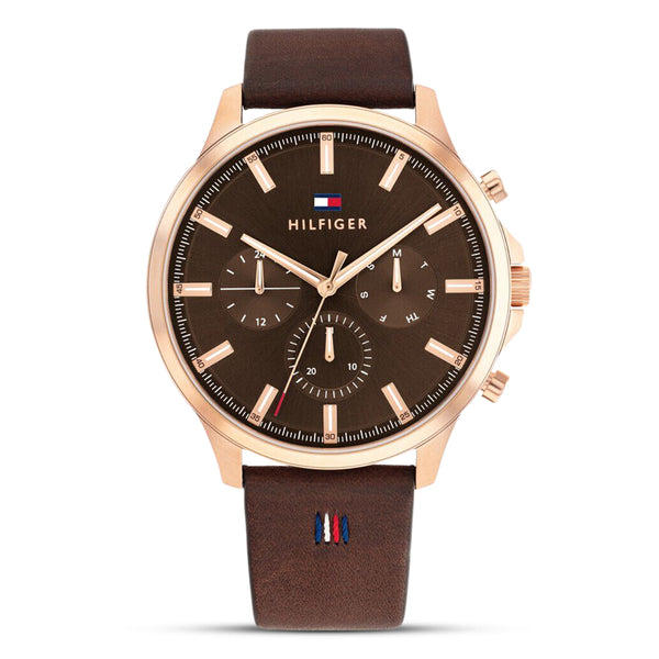 Tommy Hilfiger Ryder Brown Dial Leather Men's Watch| TH1710497