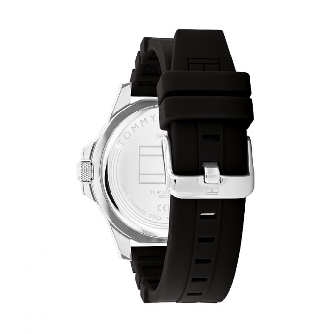 Tommy Hilfiger Ryan Black Dial Silicon Strap Watch| TH1710539