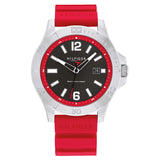 Tommy Hilfiger Ryan Black Dial Red Silicon Strap Watch| TH1710540