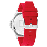 Tommy Hilfiger Ryan Black Dial Red Silicon Strap Watch| TH1710540