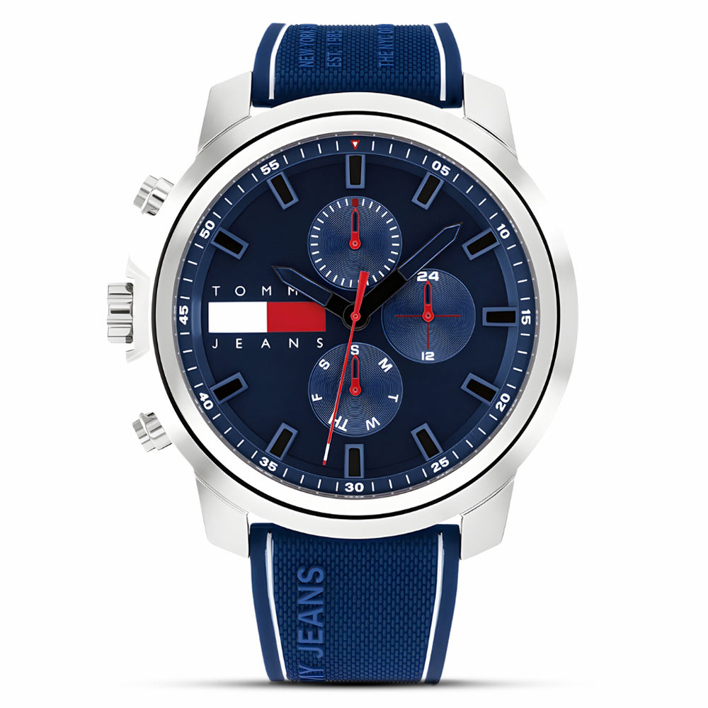 Tommy Hilfiger Dark Blue Dial Blue Band Men's Watch | TH1710582