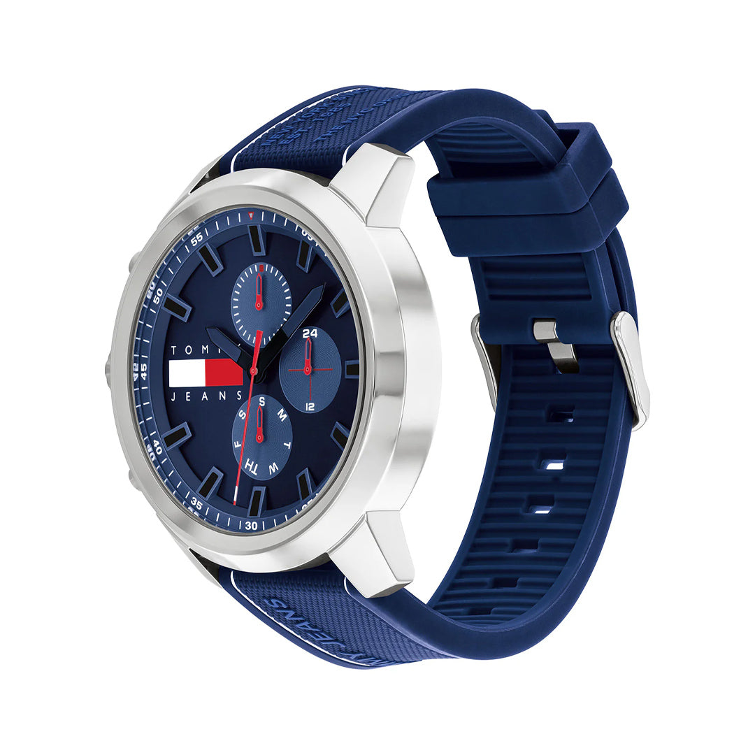 Tommy Hilfiger Dark Blue Dial Blue Band Men's Watch | TH1710582