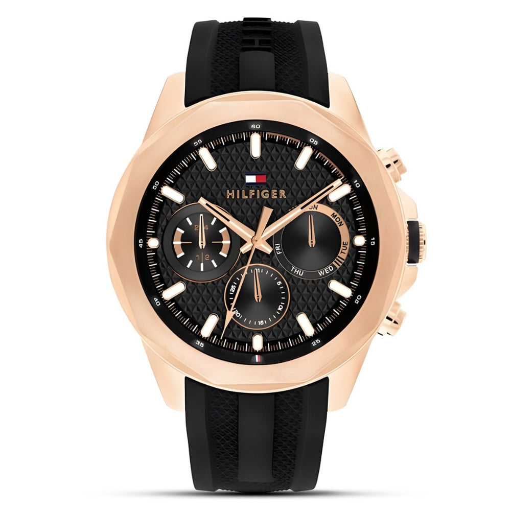 Tommy Hilfiger Round Black Dial Men's Watch TH1710650