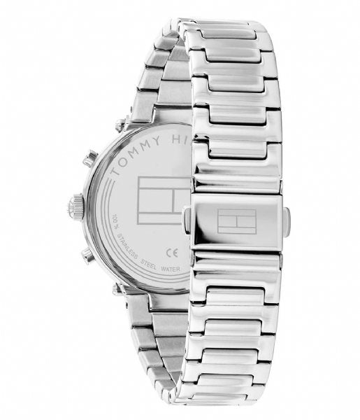 Tommy Hilfiger Dames Horloge Silver-Gold Tone Ladies Watch