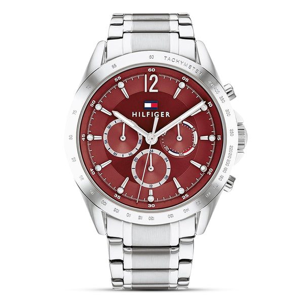 Tommy Hilfiger Multifunction Maroon Dial Ladies Watch | TH1782559