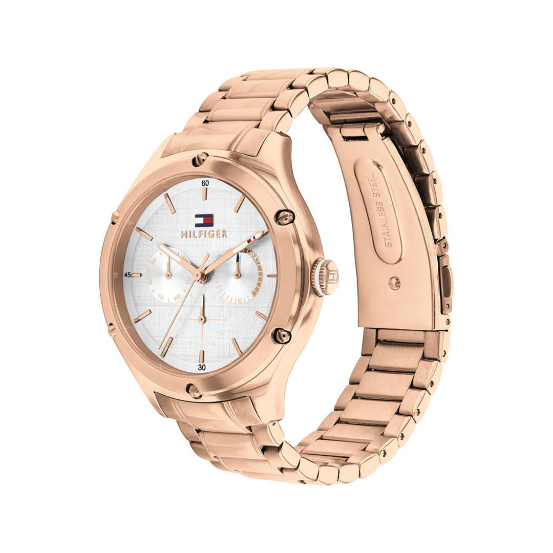 Tommy Hilfiger Lexi Rose Gold Silver Dial Ladies Watch | TH1782682