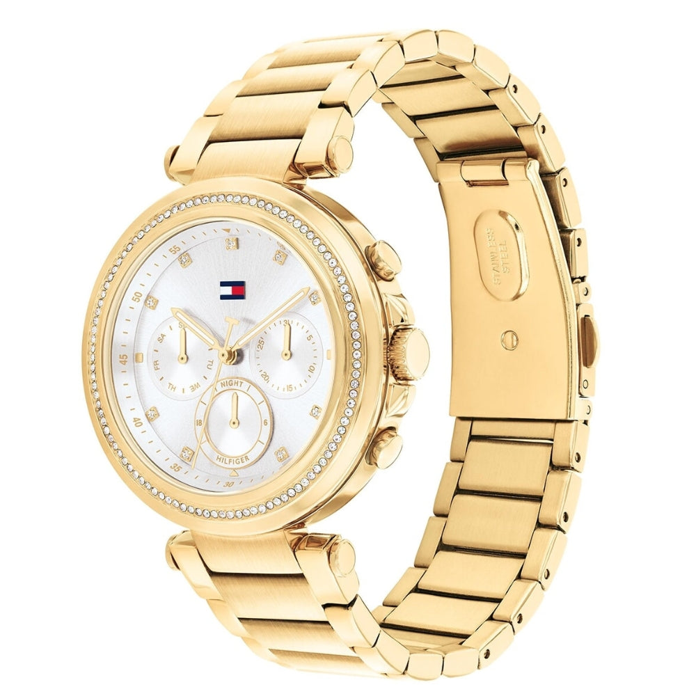 TOMMY HILFIGER EMILY GOLD TONE WHITE DIAL LADIES WATCH TH1782703