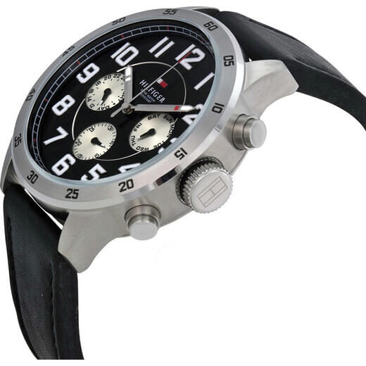 Tommy Hilfiger Horloge Trent Black Leather Watch TH1791050
