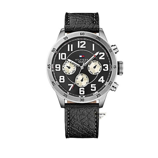 Tommy Hilfiger Horloge Trent Black Leather Watch TH1791050