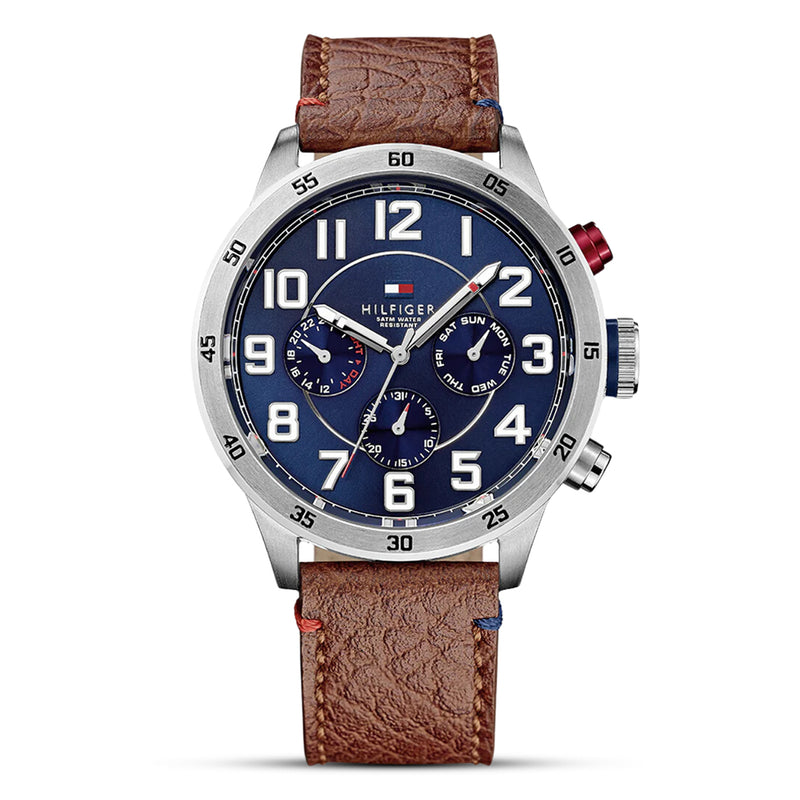 Tommy Hilfiger Brown Belt Men’s Watch | TH1791066