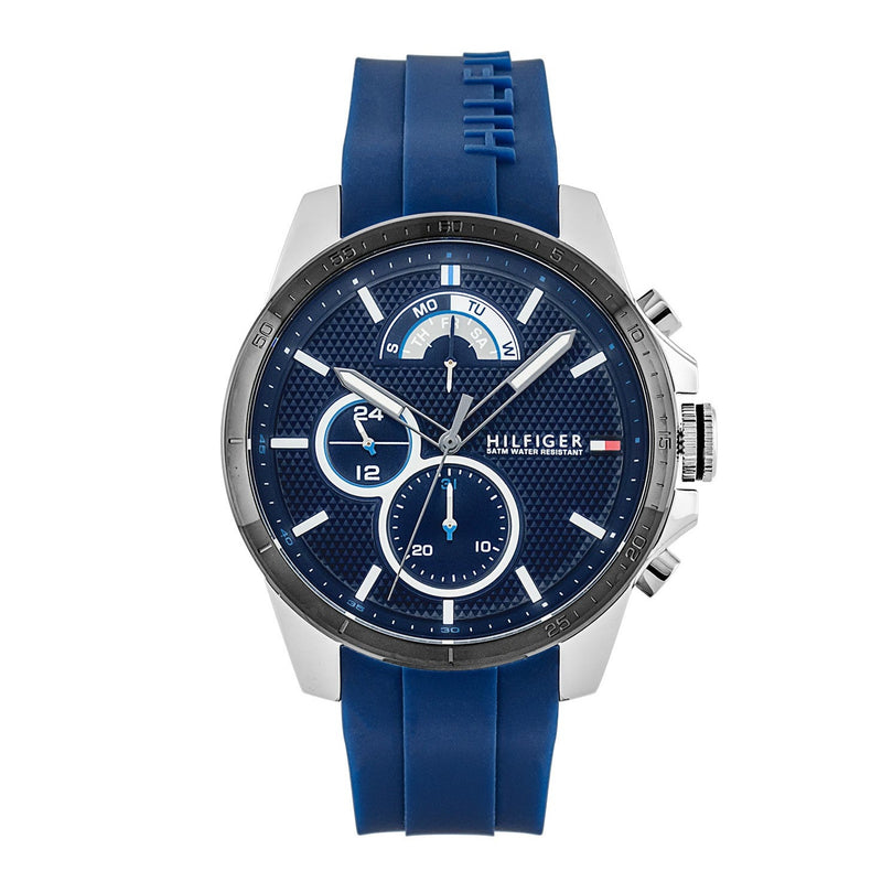 Tommy Hilfiger Men Blue Textured Analogue Watch TH1791350