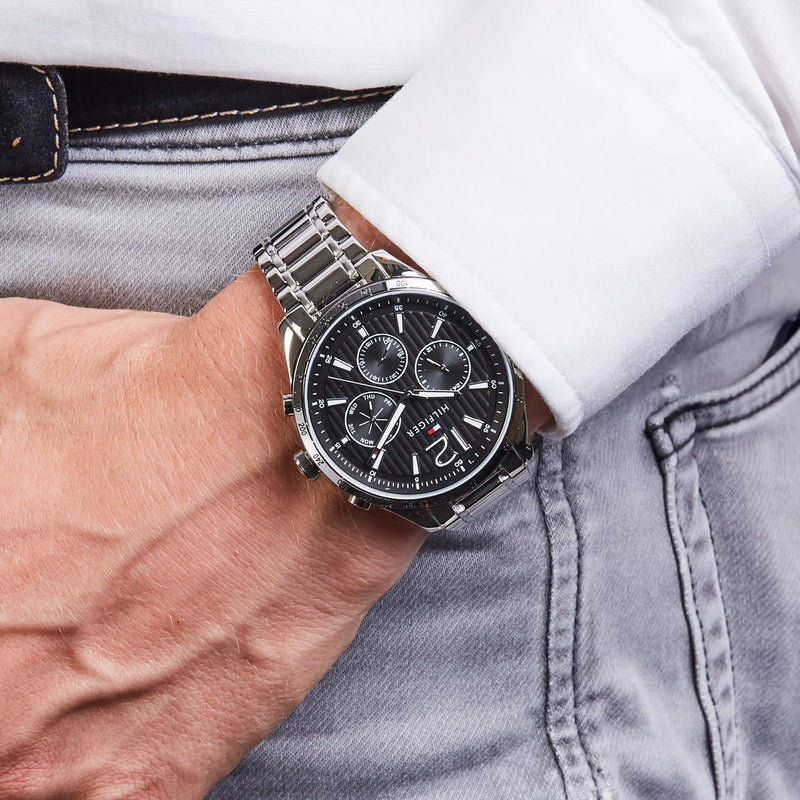 Tommy Hilfiger Gavin Tachymeter Black Dial Men's Watch | TH1791469