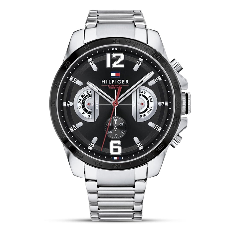 Tommy Hilfiger Sports Multifunction Black Dial Men's Watch | TH1791472