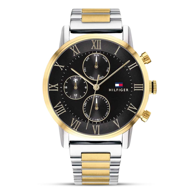 Tommy Hilfiger Brandfield Two-Tone Black Dial Watch TH1791539