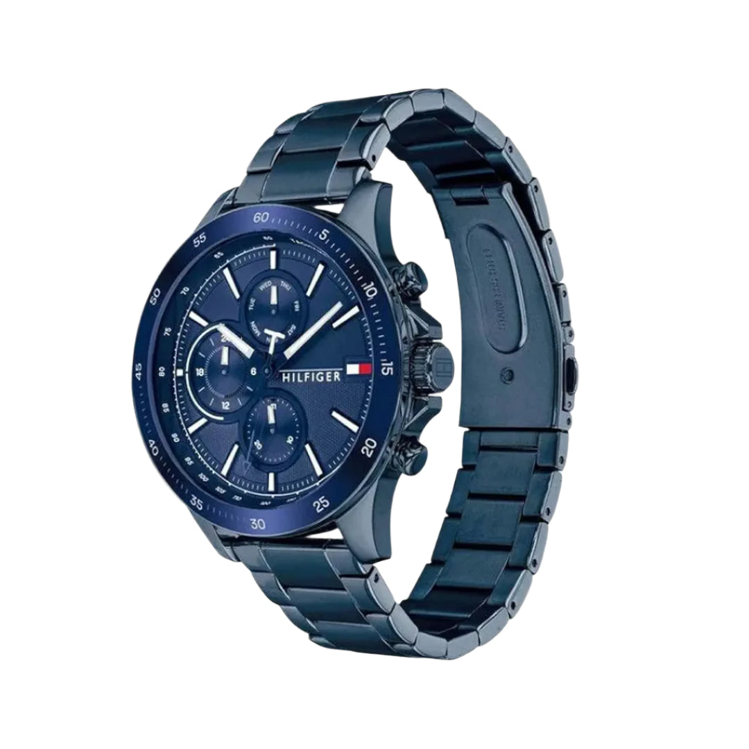 Tommy Hilfiger Bank Round Blue Men's Watch| TH1791720