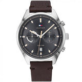 Tommy Hilfiger Bennett Brown Leather Strap Watch TH1791729