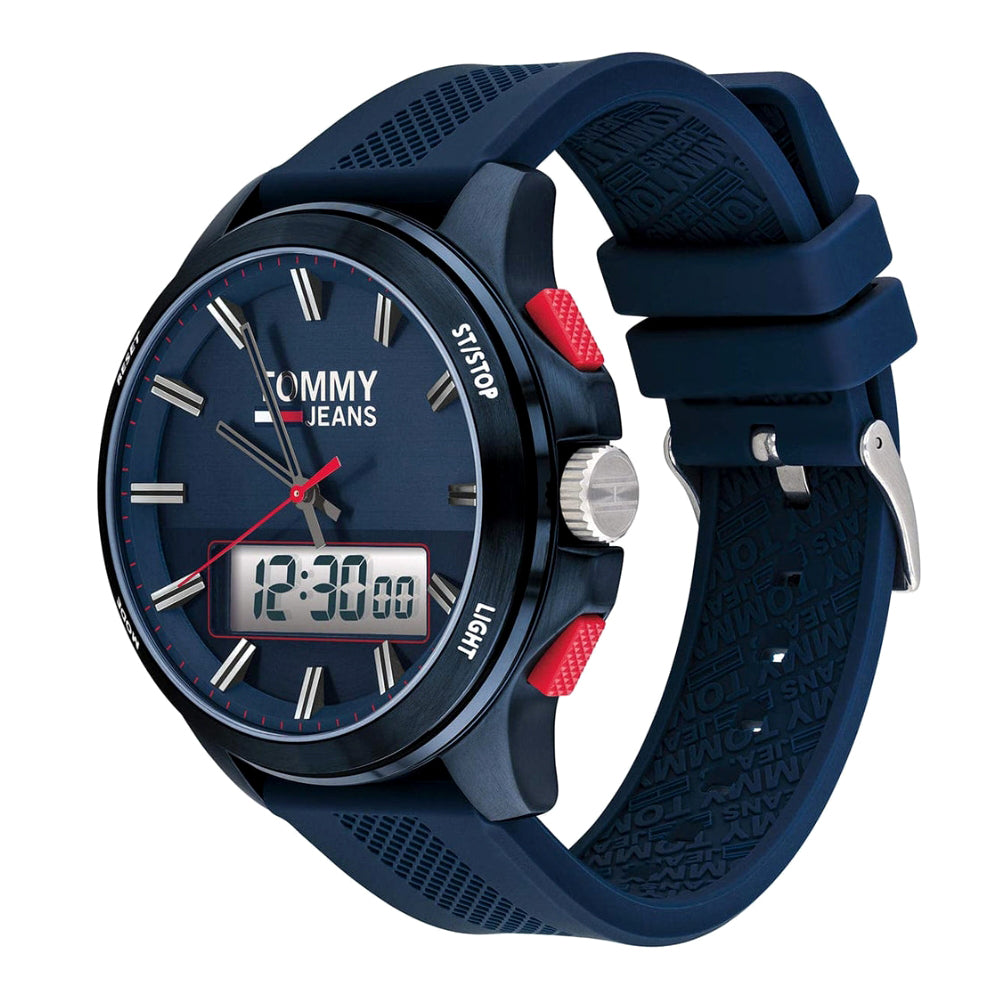 Tommy Hilfiger Silicone Strap Blue Dial Men's Watch | TH1791761