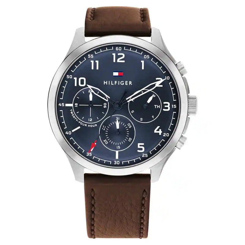 Tommy Hilfiger Asher Brown Leather Men's Watch TH1791855