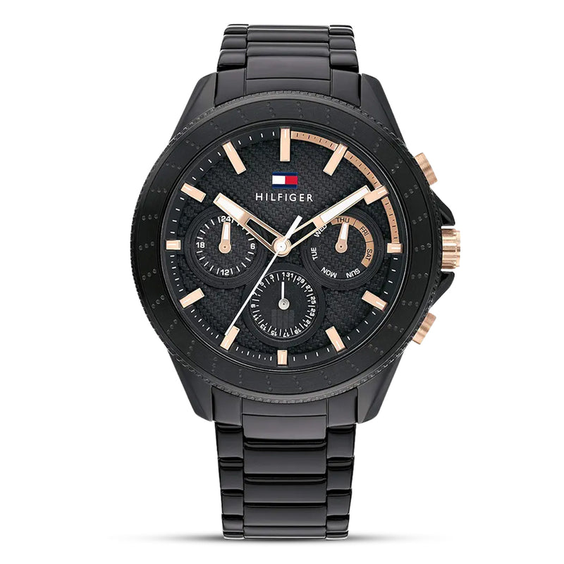 Tommy Hilfiger Aiden Multifunction Black Dial Men's Watch | TH1791858