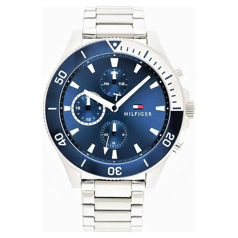 Tommy hilfiger blue on sale dial men's watch