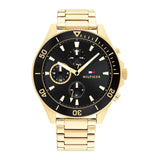 Tommy Hilfiger Gold Tone Black Dial Multifunction Watch TH1791919