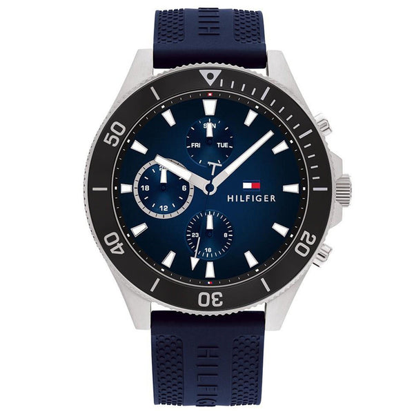 Tommy Hilfiger Larson Multifunction Blue Silicone Men's Watch TH1791920