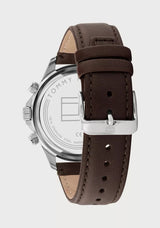 Tommy Hilfiger Analog Brown Leather Men's Watch TH1791965