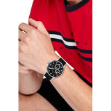 Tommy Hilfiger Max Multifunction Black Dial Silicone Strap Watch | TH1791971