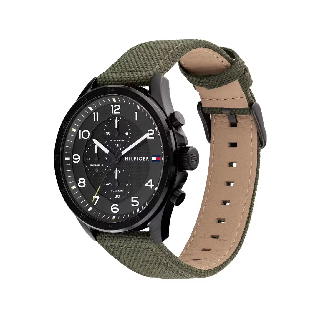 Tommy Hilfiger Axel Black Dial Nylon Band Men's Watch | TH1792006