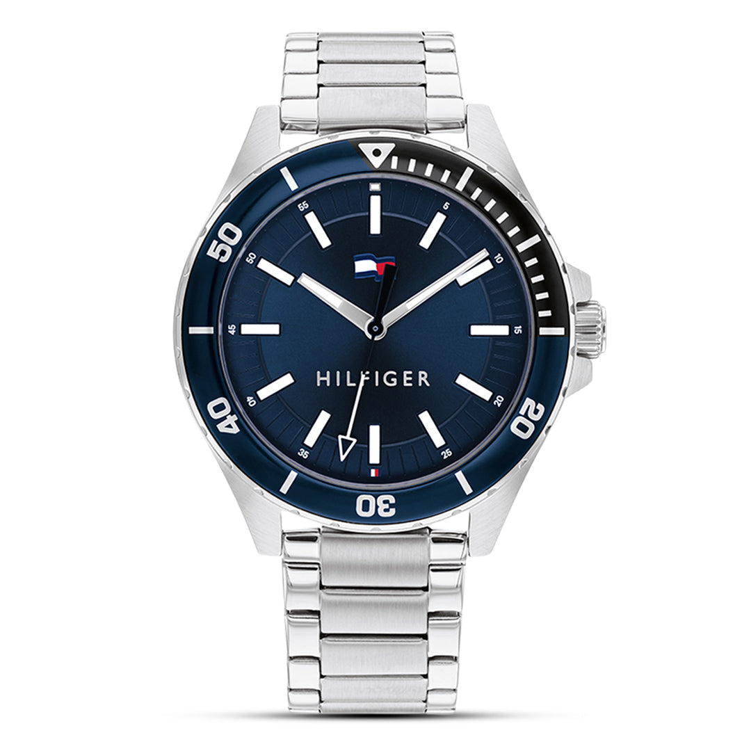 Tommy Hilfiger Logan Blue Dial Stainless Steel Watch | TH1792012