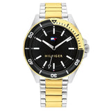 Tommy Hilfiger Logan Black Dial Two Tone Stainless Steel Watch | TH1792013