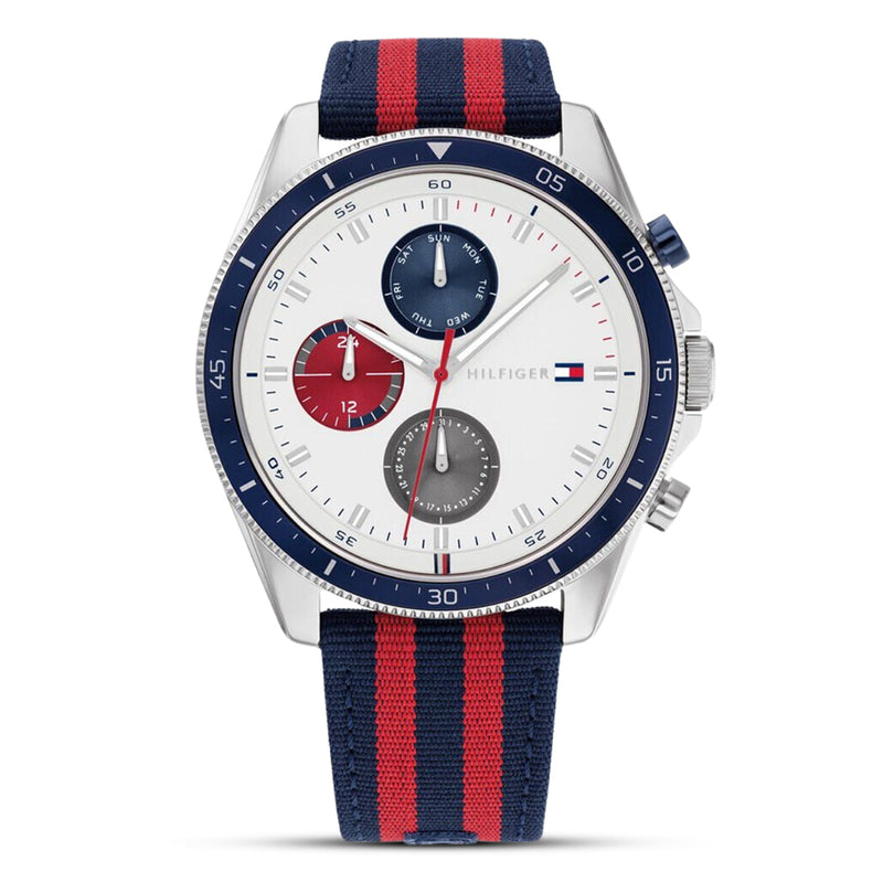 Tommy Hilfiger Parker White Dial Nylon Strap Watch| TH1792035