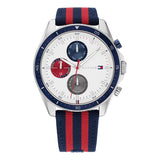 Tommy Hilfiger Parker White Dial Nylon Strap Watch| TH1792035